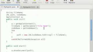 Java Applet Tutorial #7 Loading Documents