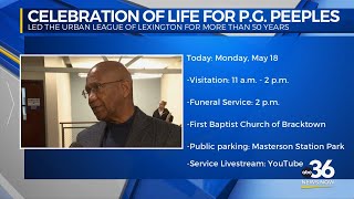 Details on planned celebration of life for P.G. Peeples