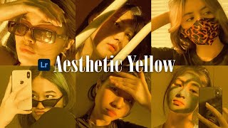 Aesthetic Yellow (Selfie) - Lightroom Mobile Presets | Aesthetic Presets | Selfie Presets