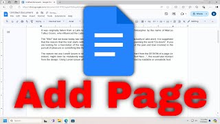 How to Add a Page on Google Docs [Tutorial]