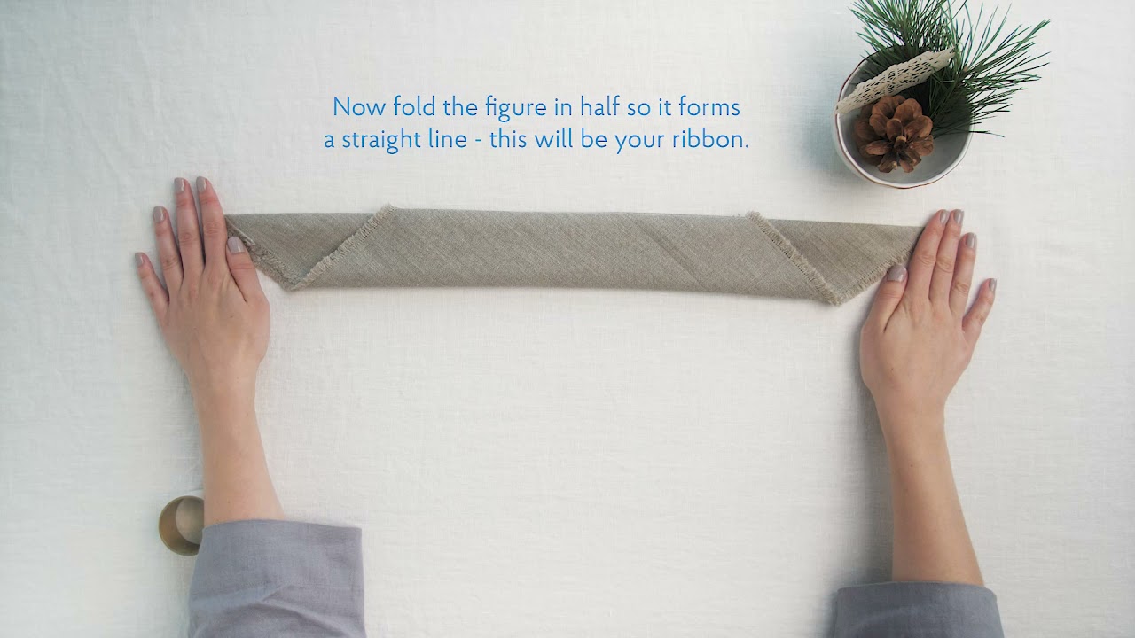 How To Fold A Napkin Bow Fold Linen Tales Youtube
