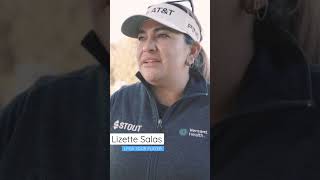 Lizette Salas speaks about Palos Verdes Golf Club. “Good to be back” LS. #lizettesalas #lpgatour