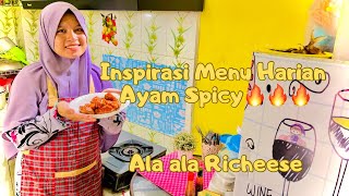 AKTIVITAS IRT MENU HARI INI ⁉️PERTAMA KALI MASAK AYAM RICHEESE