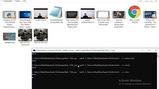 Junk file organizer with python (from command line)
