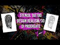 STENCIL TATTOO DESAIN REALISM/3D DI PROCREATE ✍️