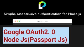 Google OAuth2 using PassportJS | Google oAuth 2.0 (passportJS) | NodeJS & Express | Hindi | #4