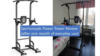 Sportsroyals Power Tower Dip Station Pull Up Bar Review