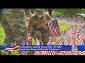 37,000 American Flags Being Placed On Boston Common For Memorial Day
