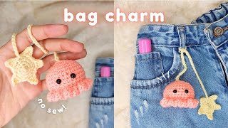 Crochet Octopus Bag Charm⭐Keychain Crochet Tutorial🤍✨