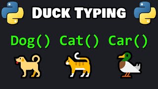 Learn Python DUCK TYPING in 4 minutes! π¦