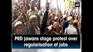 PRD jawans stage protest over regularisation of jobs - Uttar Pradesh News