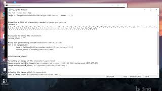 Generate Captcha using python.