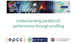 ARCHER2: Understanding parallel I/O performance through profiling