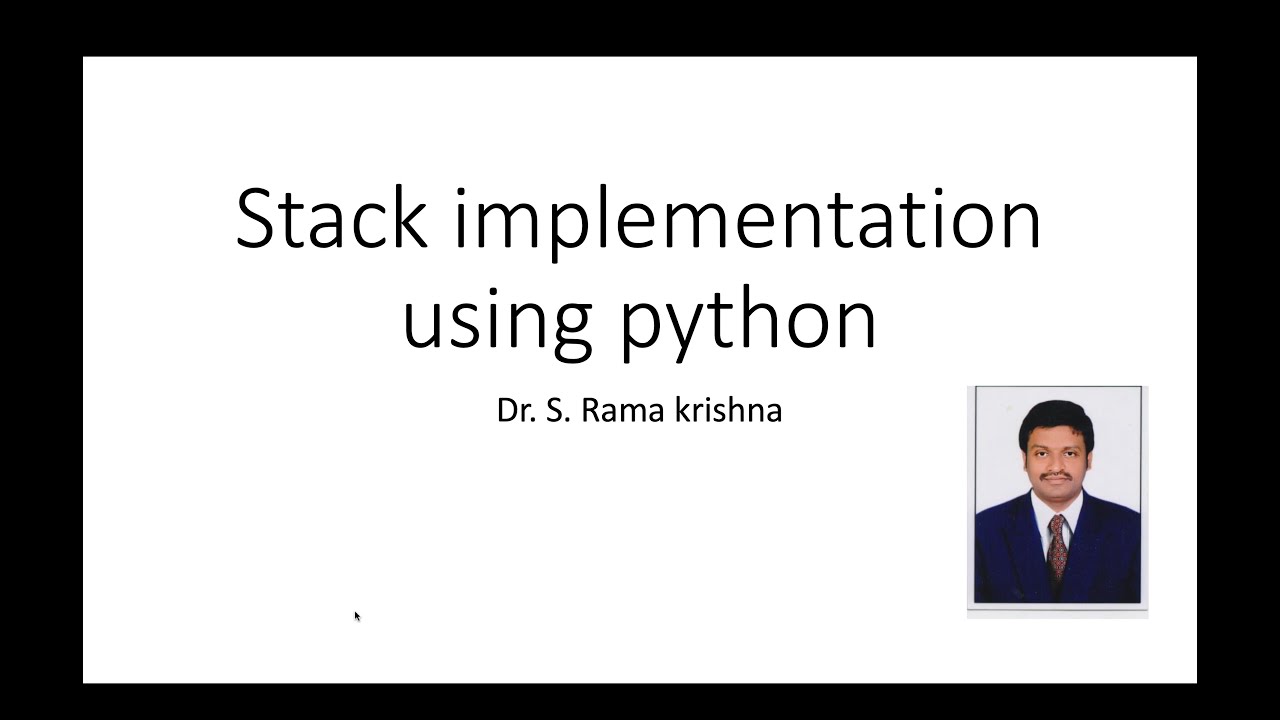 Stack Implementation Using Python | Data Structure | Linear Data ...