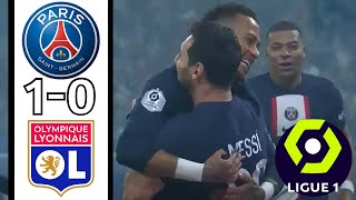 PSG vs Lyon 1-0 - All Goals and Highlights 2022 (Match Analysis)