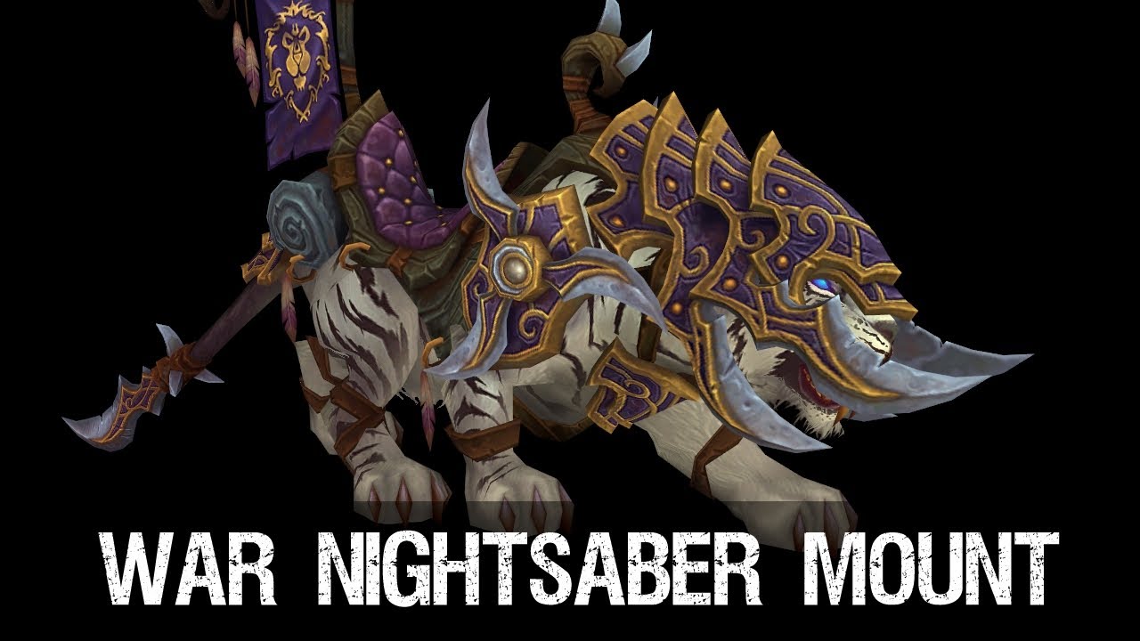 Patch 5 4 War Nightsaber Mount Youtube