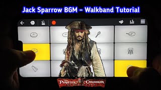 Pirates Of The Caribbean BGM - Walkband Tutorial | Easy Mobile Piano | Jack Sparrow BGM Piano