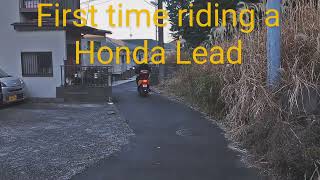 免許取って初めてHonda Leadに乗る2025/1/10