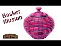 Woodturning Basket Illusion Turned Lidded Box | Carl Jacobson