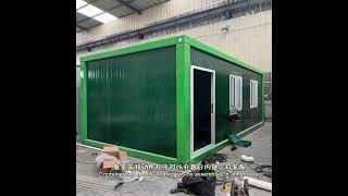 快速搭建集装箱移动房 Rapid construction of containerised mobile homes