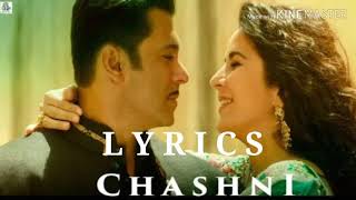 Chashni song lyrics - Bharat | Salman khan, Katrina kaif | Vishal & Shekhar
