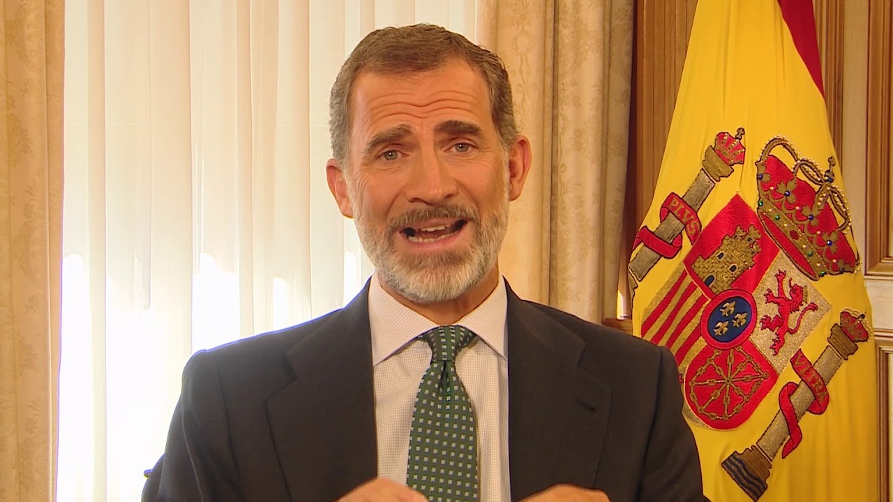 Message From His Majesty The King Of Spain Felipe VI - YouTube