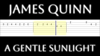 James Quinn - A Gentle Sunlight (Easy Guitar Tabs Tutorial)