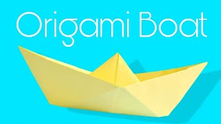 How to make a very easy origami boat