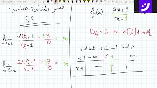 النهايات و المستقيمات المقاربة