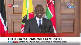 President Ruto directs MoE to postpone school reopening until further notice due to floods.