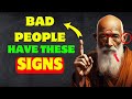 Warning! 😒 10 Clear Signs that there is an EVIL Person Next to You | Buddhist Teachings