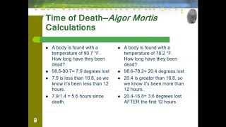 Death Manner, Mechanism, Cause, and Time