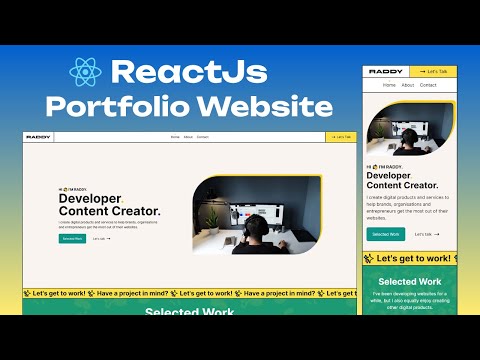 Build A React Portfolio With TailwindCSS - YouTube