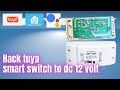 hack tuya smart switch to DC 12 volt