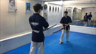 劍術 技術 中文 Kenjutsu Combo - Guard, Counterattack and Finish in Chinese