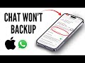 Solve WhatsApp Chat Backup Problem on iPhone — Full 2025 Solution