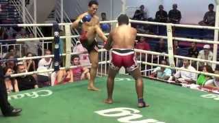 Kongdet Rattanachote (Ajarn Sanong) wins by TKO in 3rd rd at Bangla Thai Boxing Stadium