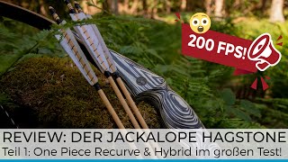 Review: Der neue Hagstone One Piece Recurve \u0026 Hybridbogen von JACKALOPE im großen Speedtest