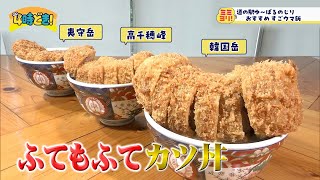 衝撃の人気メニュー【ふてもふてカツ丼】がスタジオに登場！『道の駅ゆ〜ぱるのじり（小林市）』　2025年2月25日（火）「4時どき！」