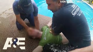 Cops Use Cpr To Save Man Electrocuted In His Pool  Rescue Cam  Aande
