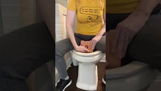POV: On The Toilet | How to Insert a Menstrual Disc - Nixit and Hello Disc #shorts
