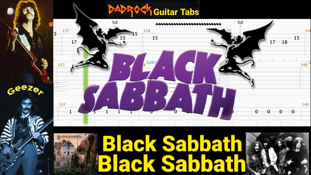 Black Sabbath - Black Sabbath - Guitar + Bass TABS Lesson - YouTube