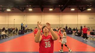 Nike Volleyfest Day 1 Husky 17-3 vs LHV Boys 16 Hunters set 2