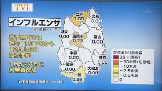 いわて元気○（マル）　【まもなく流行期入り、インフルエンザに注意！】（2018/11/20放送　ニュースプラス１いわて）