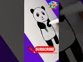 panda 🐼 drawing easy how to draw a panda