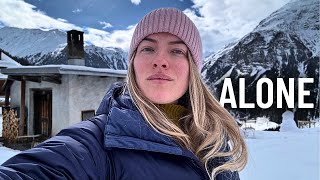 Living Alone in a Swiss Mountain Hut - Tiny Cabin in the Alps