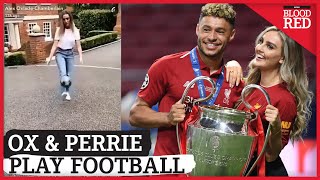 "UNBELIEVABLE!" | Alex Oxlade-Chamberlain Teaches Perrie Edwards to Play Football