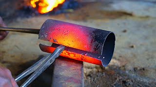 A combination of hoe and , often used in gardening or farms | The process of making hoe | Blacksmith