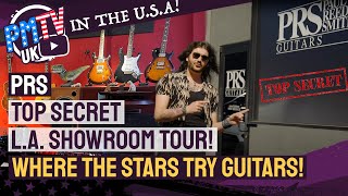 PRS's Secret Los Angeles Showroom Tour! - Where Famous PRS Artists Hang Out \u0026 Try New Guitars!