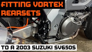 Fitting VORTEX REARSETS to an SV650!!